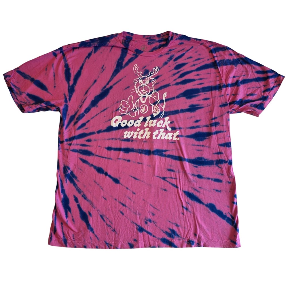 Good Mythical Morning GMM Tie Dye Shirt Pink Blue Good Luck With That 3XL Merch
